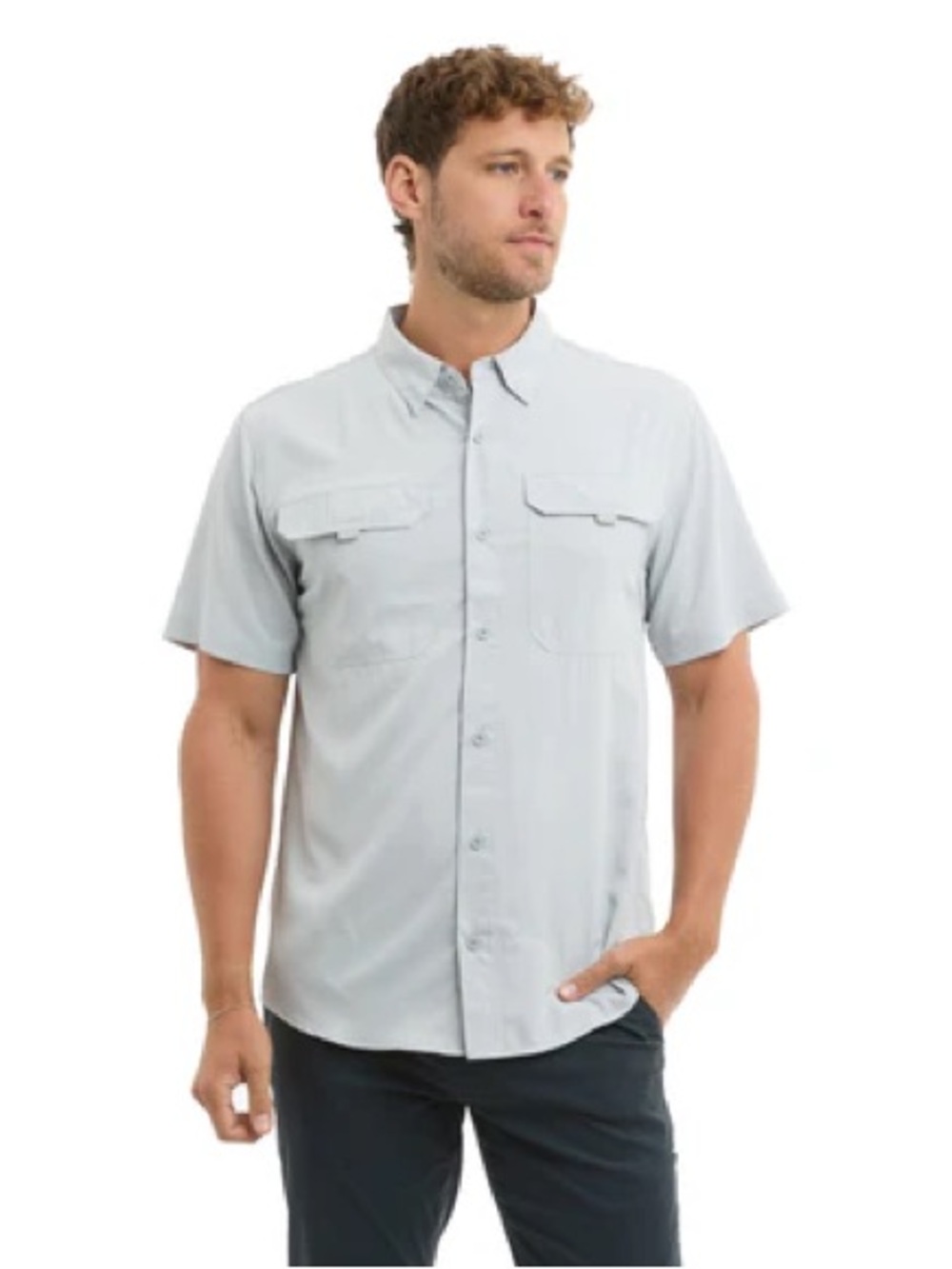 NWT! Pelagic Men’s Light Gray Fishing Shirt